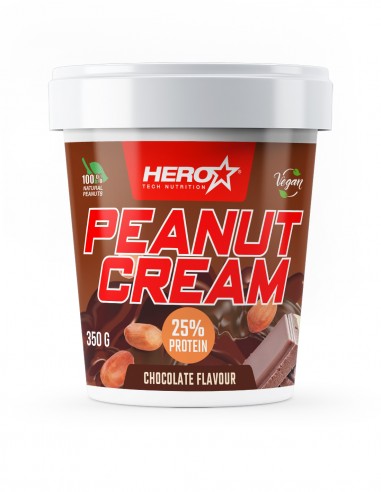 CREMA DE CACAHUETE - PEANUT CREAM CHOCOLATE VEGAN PROTEIN - HERO TECH NUTRITION