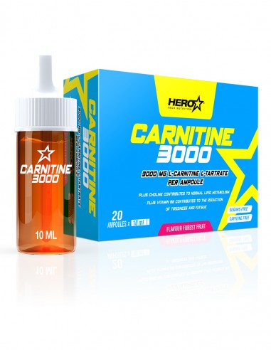 CARNITINE 3000 CARNITINA CONTROL DE PESO QUEMADOR DE GRASA HERO TECH NUTRITION