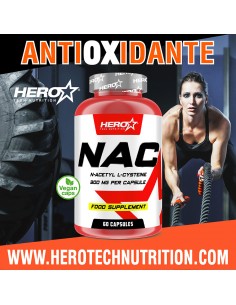 NAC AMINOACIDO ANTIOXIDANTE ACETIL CISTEINA HERO TECH NUTRITION 2