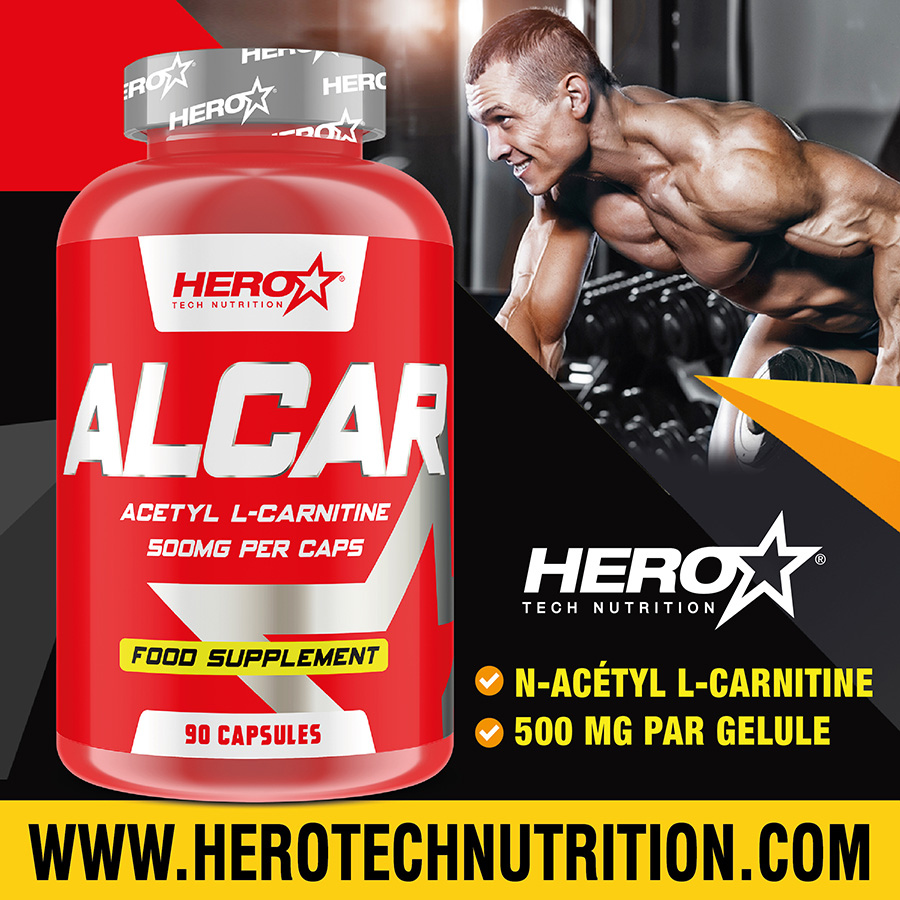 ALCAR ACETYL CARNITINE HERO TECH NUTRITION herotechnutrition