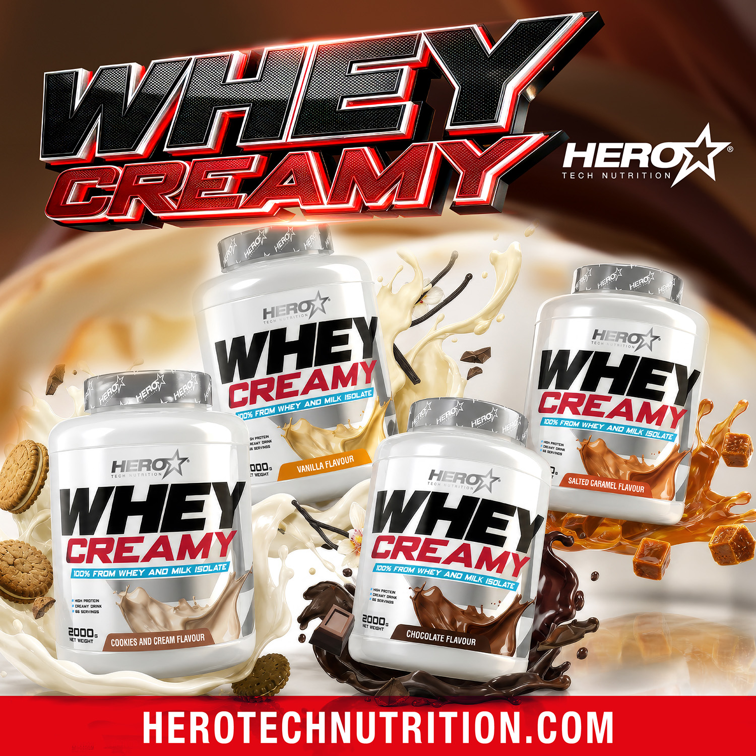 WHEY CREAMY HERO TECH NUTRITION herotechnutrition.com