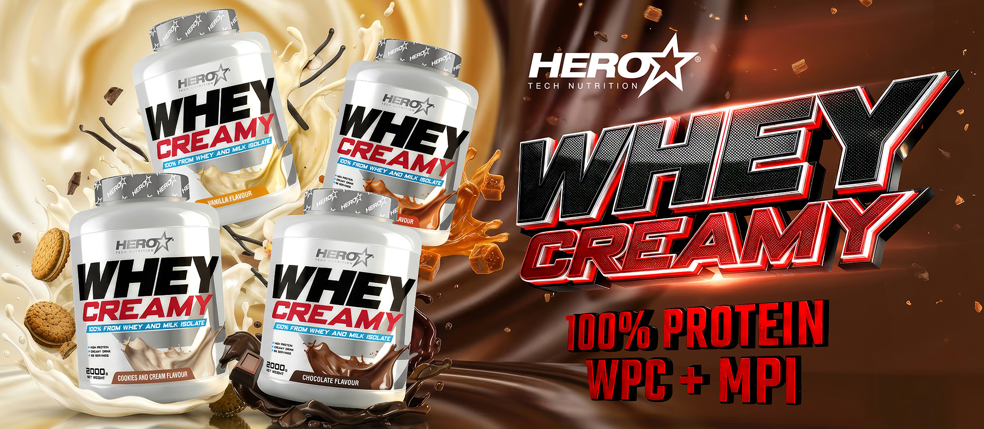 WHEY CREAMY HERO TECH NUTRITION herotechnutrition.com
