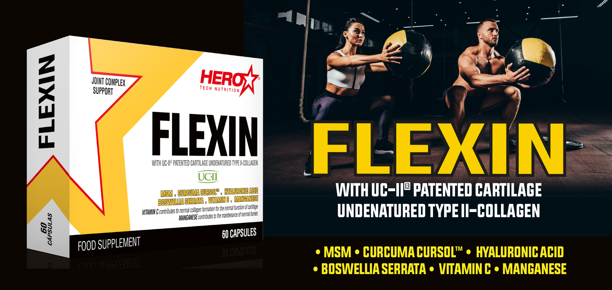 FLEXIN COLLAGEN BONES HERO TECH NUTRITION herotechnutrition