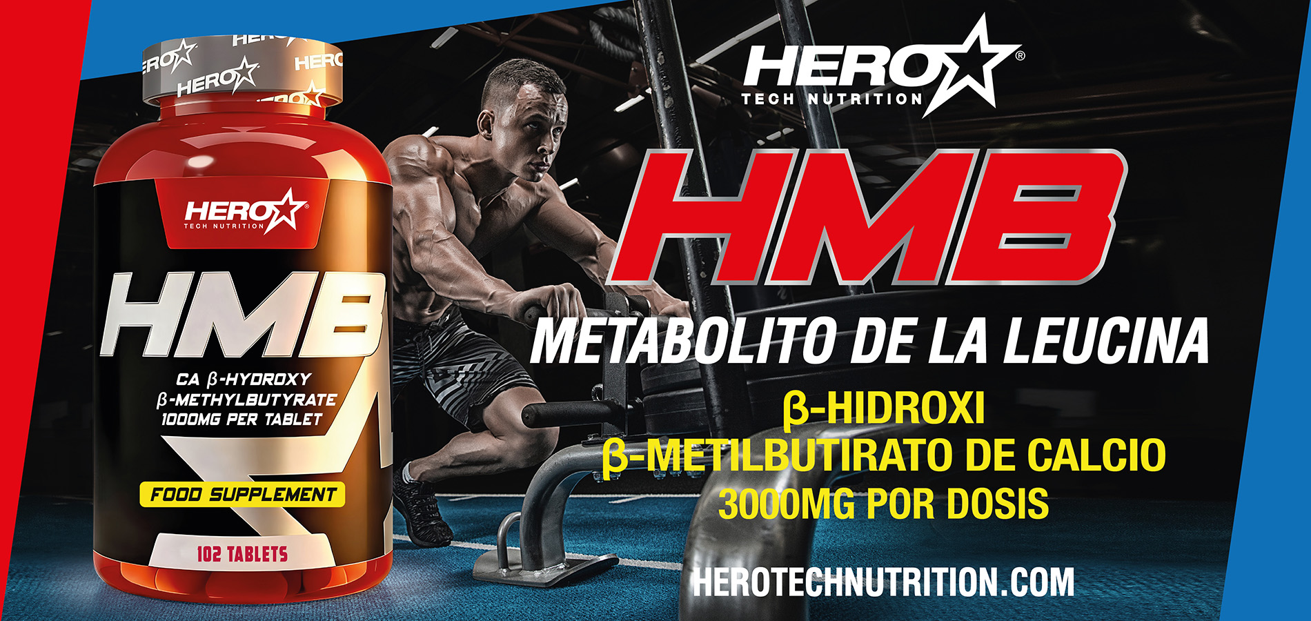 HMB AMINOACIDO LEUCINA HERO TECH NUTRITION