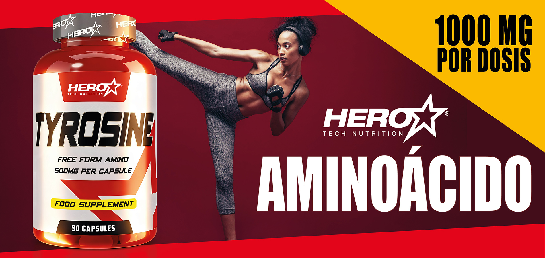 TYROSINE TIROSINA AMINOACIDO - HERO TECH NUTRITION herotechnutrition