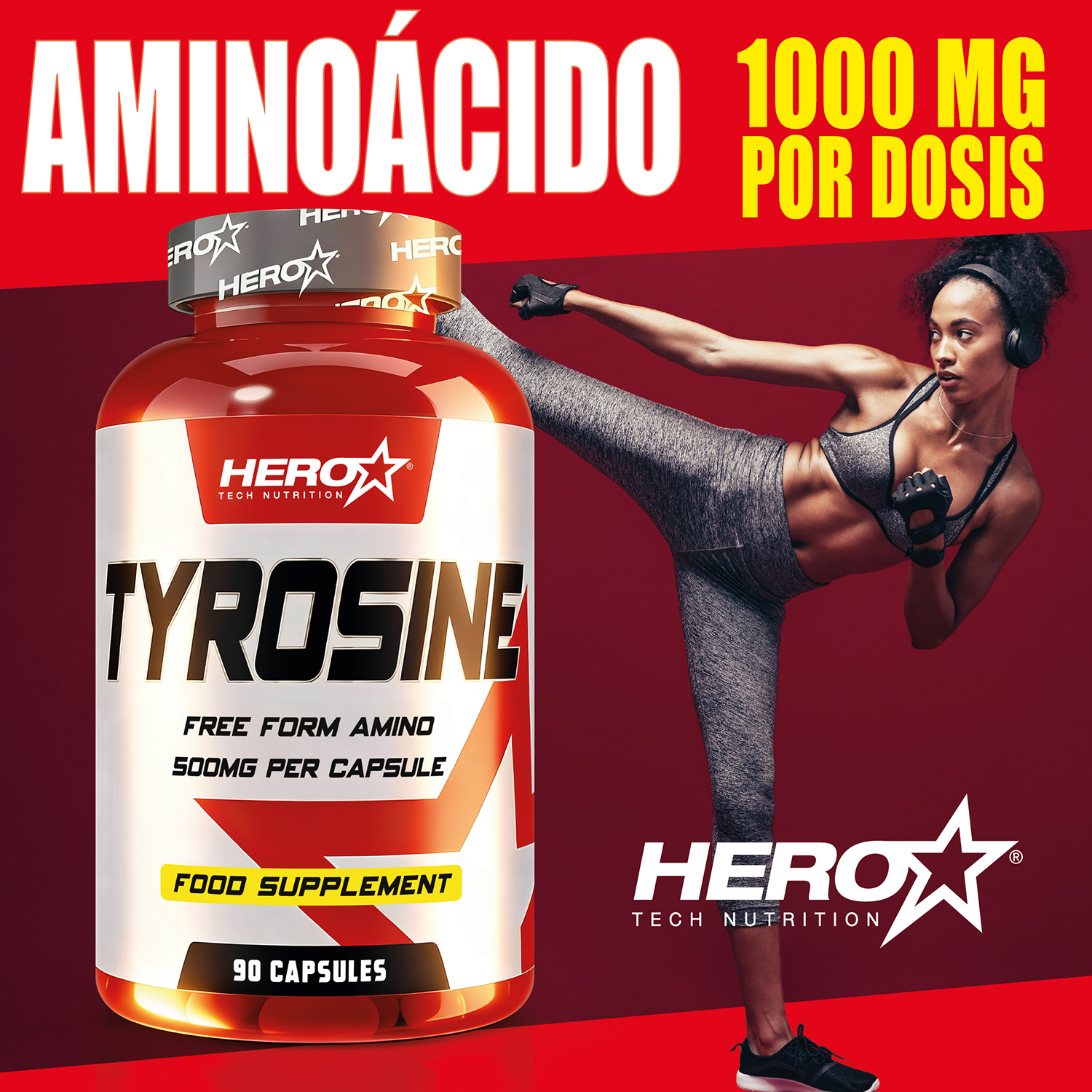 TYROSINE TIROSINA AMINOACIDO - HERO TECH NUTRITION herotechnutrition