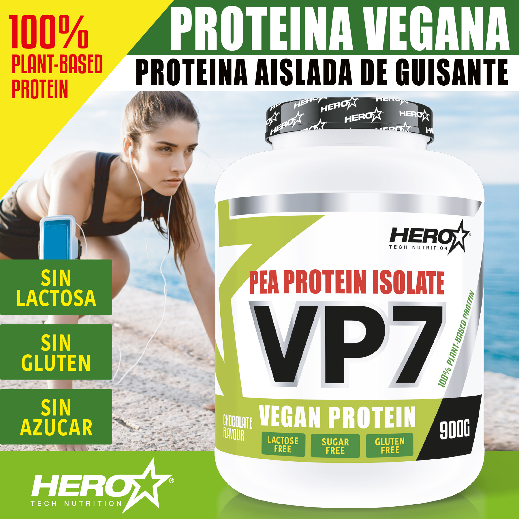 VP7 PROTEINA VEGANA HERO TECH NUTRITION herotechnutrition